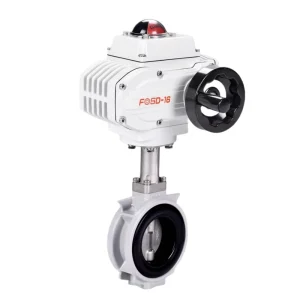 Industrial Electric Wafer Type Soft Seal Butterfly Valve FLD971X 16 Aluminum Alloy Body Flow Control Valve for