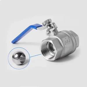 Industrial Grade 2PC Stainless Steel Ball Valve 304 NPT Female Thread Manual Handle PTFE Sealing Normal Temperature OEM Widely