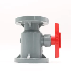Industrial Grade Anti Corrosion CPVC Flange Ball Valve Integrated for Water National Standard Compliant Manufacturers