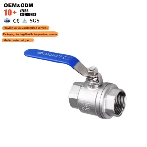Industrial Grade Ball Valves Thickened Two-Piece 201 304 316 Stainless Steel Full Bore Ball Valve Thread Ball Valve