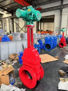 Industrial Grade Electric Manual Ductile Iron Rising Stem Fire Fighting OS&Y Gate Valve