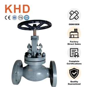 Industrial Grade Flanged Globe Shutoff Valve Carbon Steel Durable Manual Stop Structure Flanged Globe Valve
