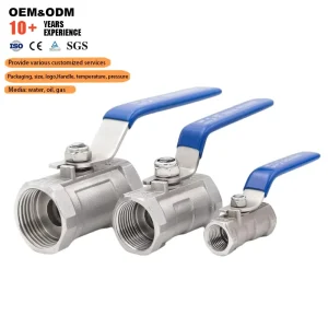 Industrial Grade Valves 304 Stainless Steel Ball Valves Manual Female Thread 1/4inch Valve On-Off 1 Piece Water Ball Valve