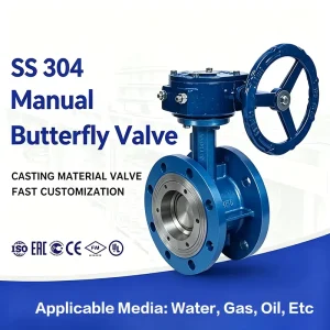 Industrial Handle Wafer Design Manual Butterfly Valve for Water Base Media