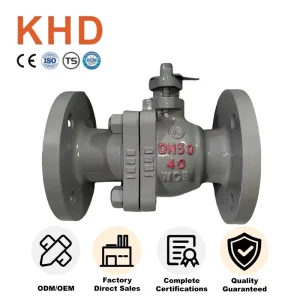 Industrial High Pressure Flange-Connection Carbon Steel Ball Valve PN40 DN50 Hard Seal WCB