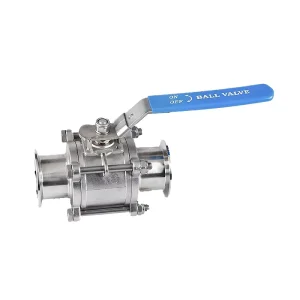 Industrial Hydraulic 3PC Ball Valve CF8 Control Male Sanitary Stainless Steel 3 Piece Ball Valve for Food and Beverage