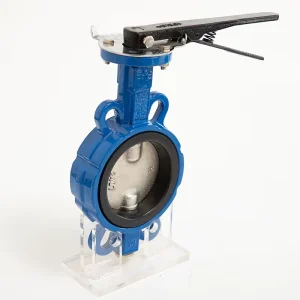 Industrial Manual Double Half Shaft Lever Wafer Butterfly Valve for Water
