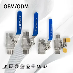 Industrial Manual Full Bore Thread Flow Control 2PC Ball Valve 1 2” 4” Stainless Steel 304 316 Ball Valve with Male Thread