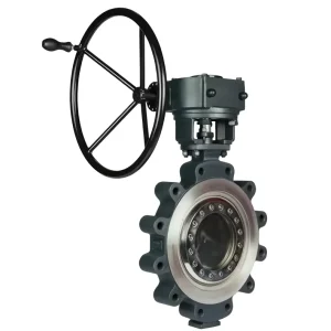 Industrial Oil and Gas Energy Heating Triple Eccentric Butterfly Valve