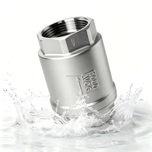 Industrial SS304 Lift Check Valve Vertical Installation Screw Thread One Way Valve for Liquid Gas Pipeline