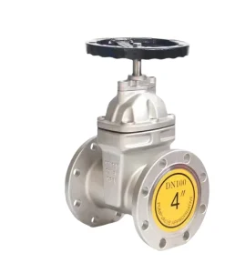 Industrial Stainless Steel SS304 Gate Valve Z45X Water Application Soft Seal Non Rising Stem Class 150 Flanged