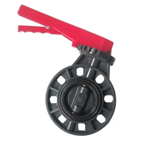 Industrial UPVC Butterfly Valve PVC Wafer Type Manual Gear Operated Chemical Water Pipe Valve DIN ANSI JIS