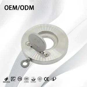 Industrial Ultra-thin H74W-16P Stainless Steel Round Wafer Check Valve Hard Seal Thin Single Plate for Chemical