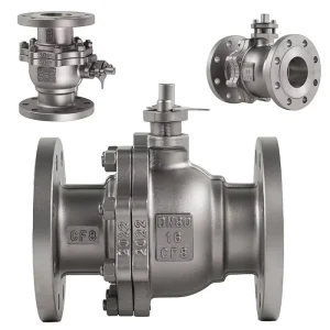Industrial WCB Flanged Ball Valve PN16 PN25 Cast Steel 2PC Floating Ball Valve Medium Pressure Oil Gas Valve