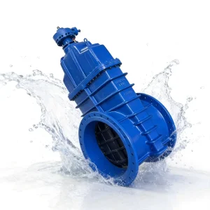 Industrial Water Control Z45X Low Temperature 1/2 Port GGG50 Ductile Iron Rising Stem OS&Y Bevel Gear Drive Gate Valve