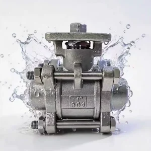 Industrial-grade Manual 3-piece Ball Valve SS304/SS316/CF8M 1000 WOG PN63 Flanged Connections Full Port Lockable Lever