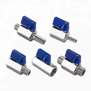 Instrument Compact Ball Valve Shutoff Valve Stainless Steel Mini Ball Valve 1 4 With Handle for Gas Water Oil