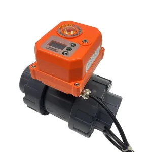 Intelligent 4~20mA UPVC Manual Control Electric Ball Valve Medium Temperature for Gas Media Low Pressure DN15-DN50 OEM