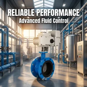 Intelligent Electric Actuator Dual Function On-off Regulating DN50-DN500 Wafer Butterfly Valve