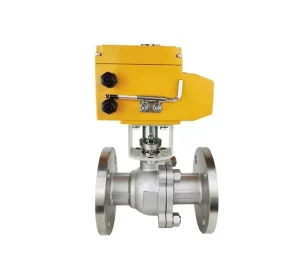 Intelligent Electric Flange Ball Valve High Temperature Cast Steel O-shape Pipeline Shut-off Valve for Water DN15