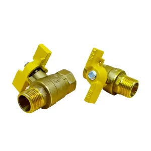 Internal External Thread Ball Handle Valve Brass Rod Hydraulic High Temperature Water Valve OEM PN25 Corrosion