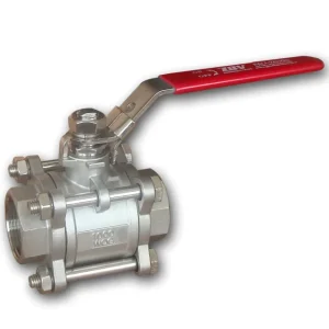 Investment Casting Stainless Steel CF8M SS316 3PC Ball Valves 1000PSI 2000WOG NPT Threaded or BW or SW End