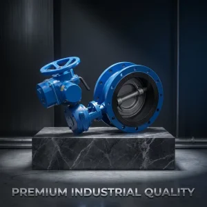 Iron Cast Steel Flange Connection Precise Flow Control High Temperature Double Eccentric Soft Seal Butterfly Valve