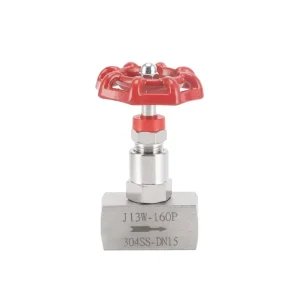 J13W Stainless Steel 304 Manual Needle Valve DN15 DN25 PN320 Instrumentation Gauge High Pressure Internal Thread Flow Regulating