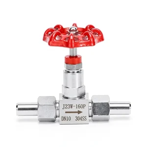 J23W-160P Stainless Steel 304 External Thread Welded Needle Valve Ferrule Pressure Gauge Instrument DN6-DN25 Port Sizes