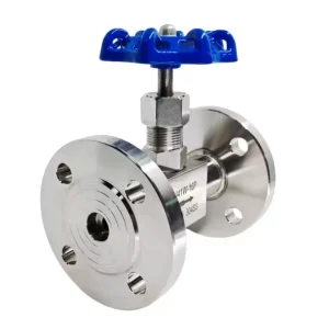 J41W-16P 304 Stainless Steel Flanged Needle Valve High-Pressure Gas Control Manual Instrument Globe Valve