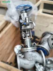J641F 40C DN125 Pneumatic Bellows Seal Shut off Valve with Handwheel Solenoid Valve Limit Switch Cut off Valve