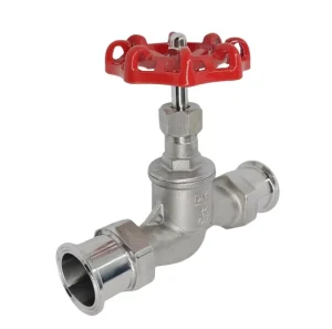 J81F 16P Sanitary Clamp Globe Valve 304 Stainless Steel S type Manual Valve DN32 Port Water & Oil Stop Available