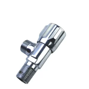 JD 5002 1A Commercial Price Quick Open 90 Degree Angle Globe Plug Valve Brass High Quality Polished Chrome Plated Angle Valve