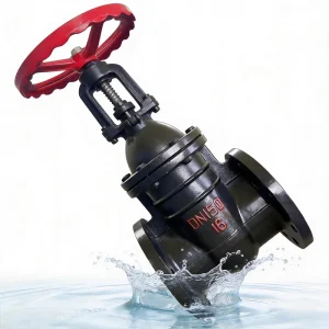 JIS 10K Grey Iron Gate Valve GJS500 Double Flange Bronze Seat Drinking Water Treatment Infrastructure Piping