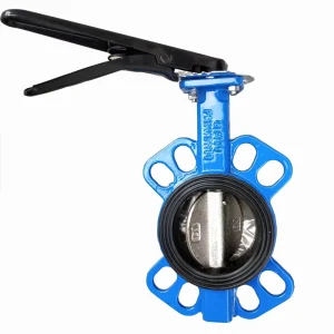 JIS 10K Manual Wafer Butterfly Valve D71X-16 Cast Iron Soft Seal Center Line Butterfly Valve Fire Irrigation Valve