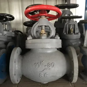 JIS F 7471cast Steel 10k Screw down Globe Valves OEM Customized Dimensions Water Marine Vave