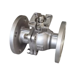 JIS Worm High Platform Flange Ball Valve Q341F 10K Solution Heat Treatment FRAS Solid Ball Blowout Proof Stem