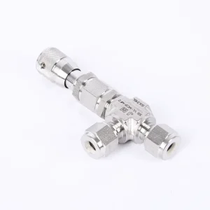 JM LOK 8mmOD Manual Metering Angle Pattern Valve Stainless Steel 316L Needle 1 Way Tube Fitting 5000psi Gas Oil Water