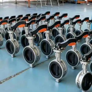 JRVAL D71x 16PB5 2 Year Long Warranty ISO9001 CE Certified ANSI DN120 Manual Stainless Steel 304 Wafer Butterfly Valve Water