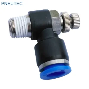 JSC NSE Metric 6mm Male Thread 1 8 Brass Compression Tube Fittings Pneumatic Needle Valve for air Compressor