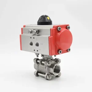 JTAIV Factory Customization Ball Valve SS304 SS316 3PC DN15 DN100 Pneumatic Thread Ball Valve