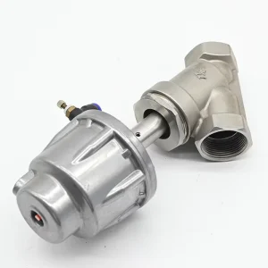 JTAIV Stainless Steel 304 2 Way Angle Seat Ball Valves DN15 DN80 Pneumatic Model JY611F 16P 1 Year Warranty
