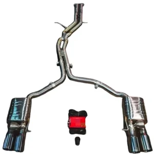 JYD Tuning Exhaust Sport Catback Exhaust System Downpipe for Audi B8 B8.5 S4 S5 Valved Sport Exhaust System