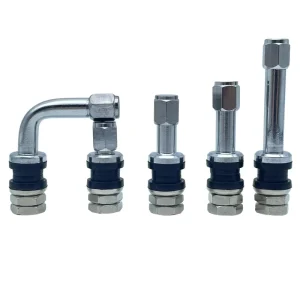 KAISHENG TR48E V 5 Bolt in Tubeless Wheel Tire Valve Stems with Dust Caps New Brass EPDM Leak Tested