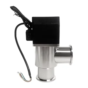 KF40 High Vacuum Angle Valves Aluminum Body Material KF Flange High Vacuum Manual Angle Valve Operated with Bellows