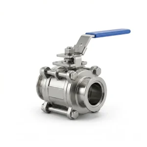 KF40 Vacuum Ball Valve With Cast Stainless Steel Ball for Stable Sealing