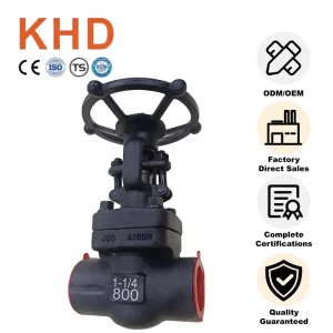 KHD API Forged Steel Gate Valve Class 800 Socket Weld (SW) 1 1 4 Inch High Quality OEM Custom Weld Globe Valve