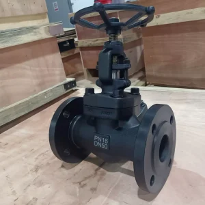 KHD J41H 16C DN50 Manual Globe Valve Forged Steel High Pressure Socket Weld Joint with Stop Structure for High Pressure Flange