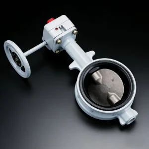 KITZ DJ Series Ductile Iron Wafer Type Butterfly Valve Gear Operated