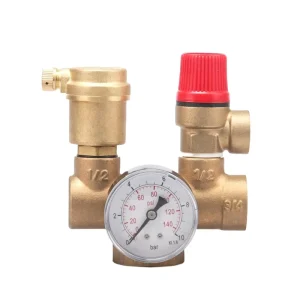 Kaibeili Standard Boiler Safety Valve Set Brass Safety Valve With Manometer